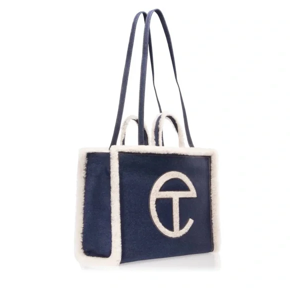 Ugg X Telfar Large Shopper- Denim - Picture 3 of 5